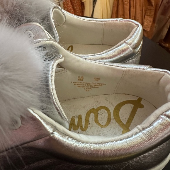 Sam Edelman rabbit fur sneakers NWOT - Picture 5 of 7